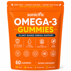 Omega-3 Gummies, Plant-Based Algae DHA & EPA, Vegan, 60 Gummies