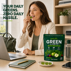 Sonicific Green Gummies – Zero Sugar Super Greens & Antioxidants, Green Apple Flavor, 60 Gummies