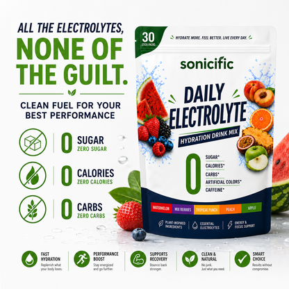 Daily Electrolyte Hydration Drink Mix Zero Sugar, Zero Calories, 30 Stick Packs