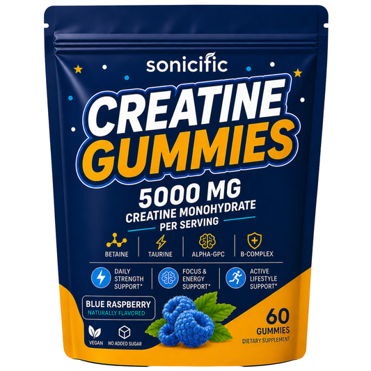 Creatine Gummies 5000mg Creatine Monohydrate, Betaine,Taurine, Alpha GPC