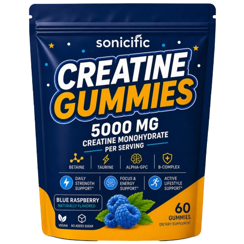 Creatine Gummies 5000mg Creatine Monohydrate, Betaine,Taurine, Alpha GPC