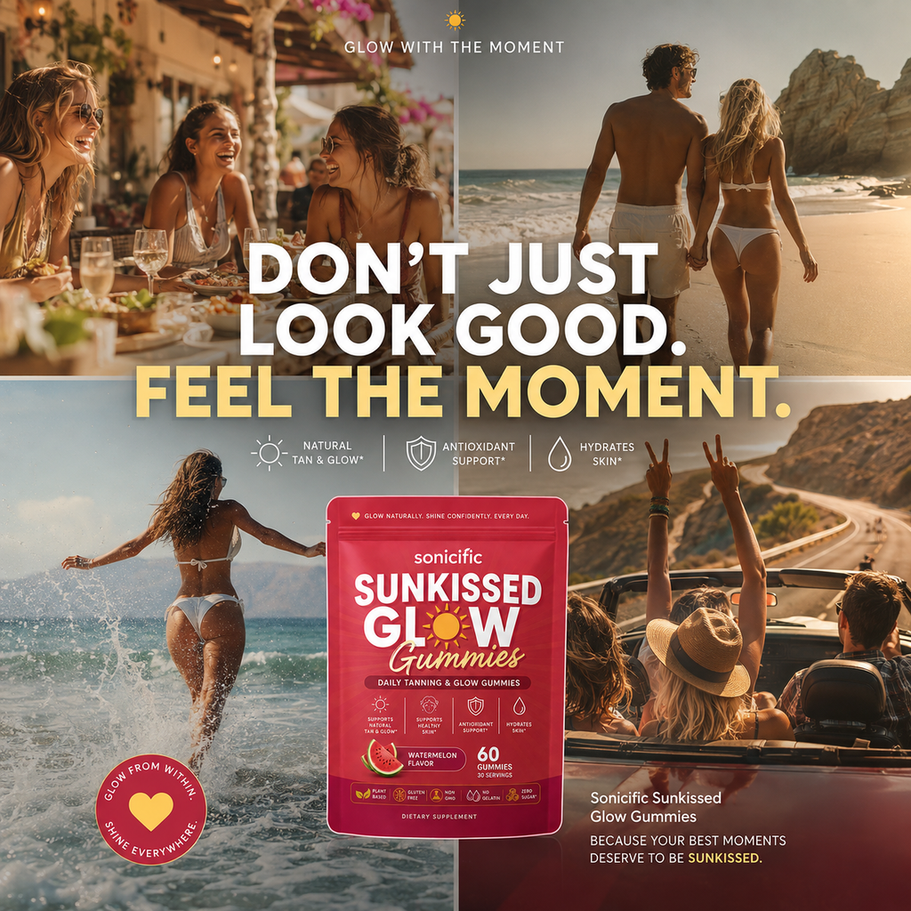 Sonicific Sunkissed Glow Gummies - Daily Tanning & Glow Support