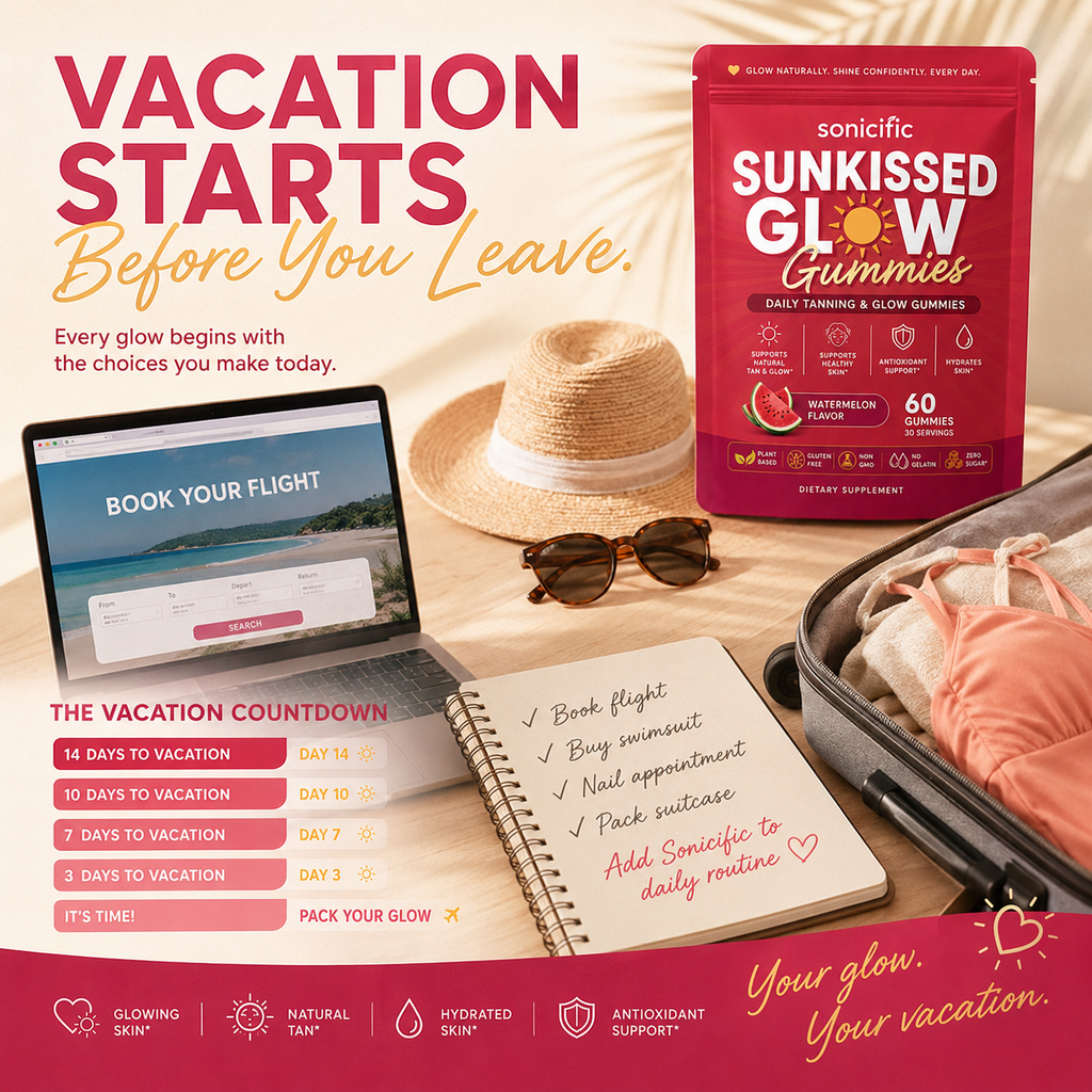 Sonicific Sunkissed Glow Gummies - Daily Tanning & Glow Support